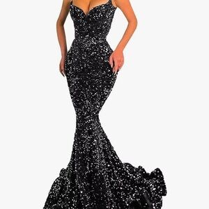 Formal mermaid tail dress